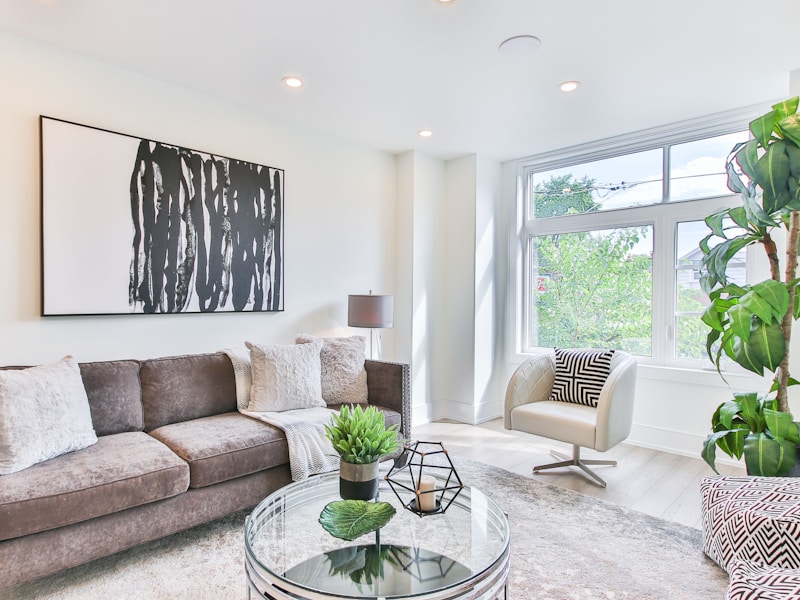 Cozy living room with fireplace